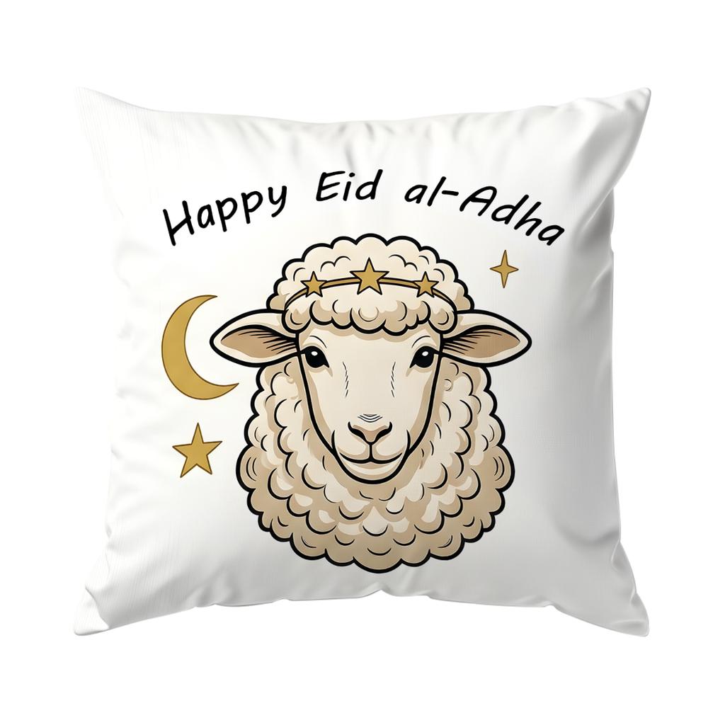 1/4Pcs Eid Al-Adha Lamb Pattern Cushions Pillowcase Polyester Cushion Cover Throw Pillow Pillowcover Home Car Sofa Decor