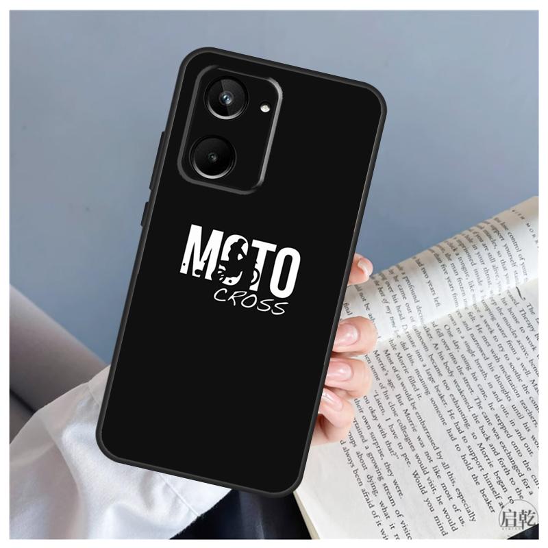 Чехол для Realme C61 C63 C71 C55 C67 C51 C75 C65 C53 C35 11 12 13 14 Pro Plus GT6 GT7 15 Pro с мотоциклом для мотокросса
