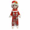 30 cm BJD doll outfit, festive design, Christmas clothes