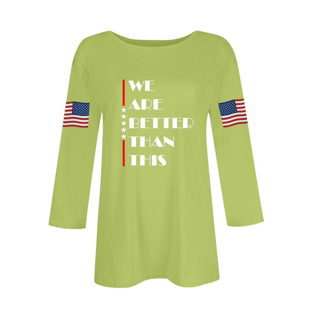 Women's Casual Fashionable Sexy Comfortable Neck Three-Quarter Sleeve Top