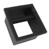 Coffee Ground Knock Box Square Bottomless Black Rubber PTFE Steel Residue Box for Cafe