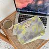 Pink Leopard Print Women's Cosmetic Bag Retro Flower Ladies Small Clutch Purse Travel Handbags Schoolgirl's Pencil Storage Bags