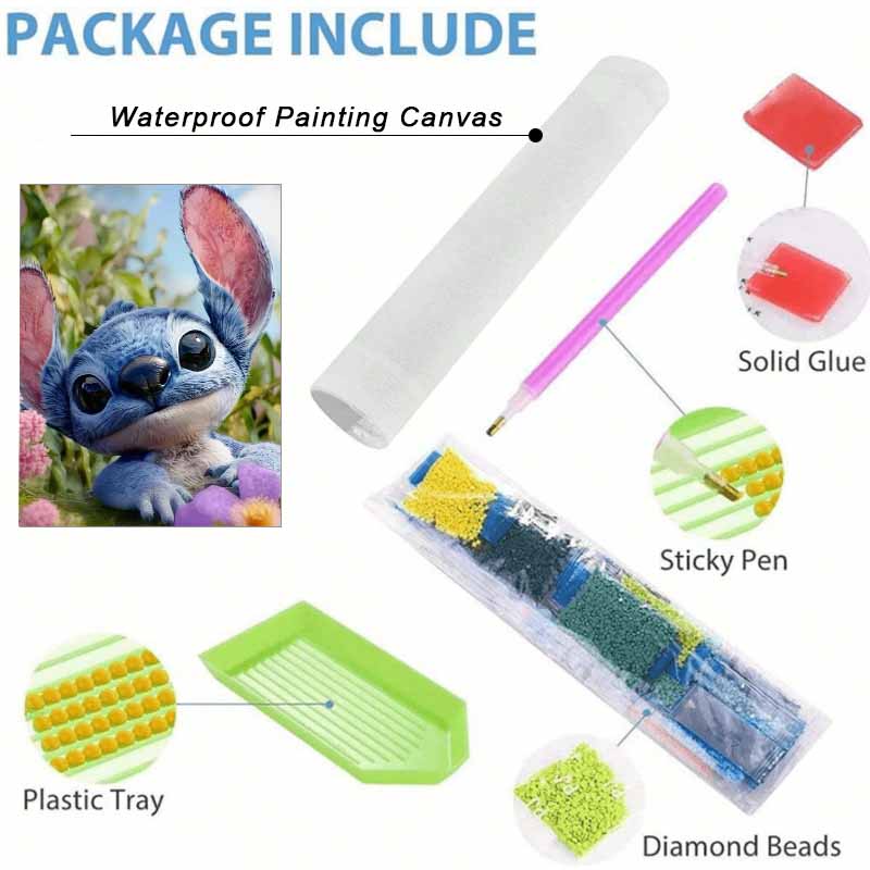 Disney Набор для алмазной мозаики Stitch 5D DIY, подходит для начинающих и любителей рукоделия, украшение интерьера