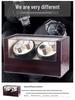 Electric Rotating Wooden Watch Winder Box