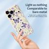 For iPhone 17 Pro Max Case Purple Butterflies Pattern Printing Straight Edge TPU Phone Back Cover