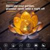 Lotus Shaped Solar Lotus Light Cordless Sculpture Garden Lamp Garden Solar Lights  Home Decoration