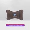 VW Car Leather Headrest Seat Head Support Neck Pillow For Volkswagen Polo Golf GTI CC Tiguan Arteon Passat Jetta Touareg ID.3