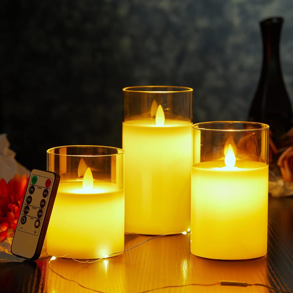 Светодиодная свеча мерцающая свеча MELEJIA свеча для ванны на батарейках светодиодная свеча безопасная энергосберегающая специальный пульт дистанционного управления стильная успокаивающая теплая
