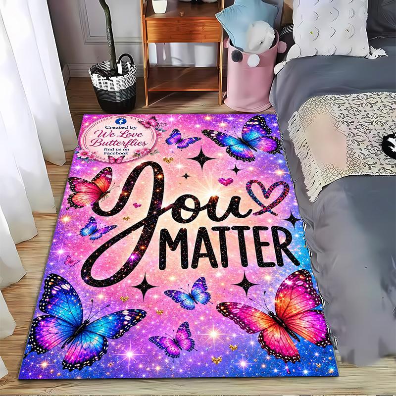"You Matter Butterfly carpet Set" carpet set (1 duvet cover, 2 pillowcases, duvet not included)