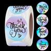 500pcs/Roll Laser Thank You Waterproof Stickers – Decorative Self-Adhesive Labels