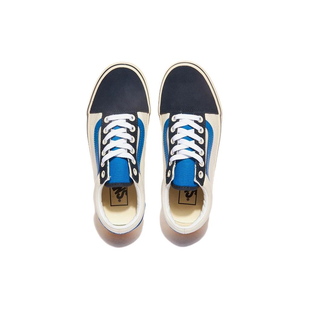 Vans Old Skool Повседневные Удобные Низкие Кеды для Скейтбординга Унисекс кроссовки Белый Синий VN000CR57Z2