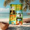 Custom Name Ultra-Soft Beach Towel with Animals Theme,Ideal for Pool - Camping, Diving - Perfect Travel Essential, Vibrant Beach Towel.