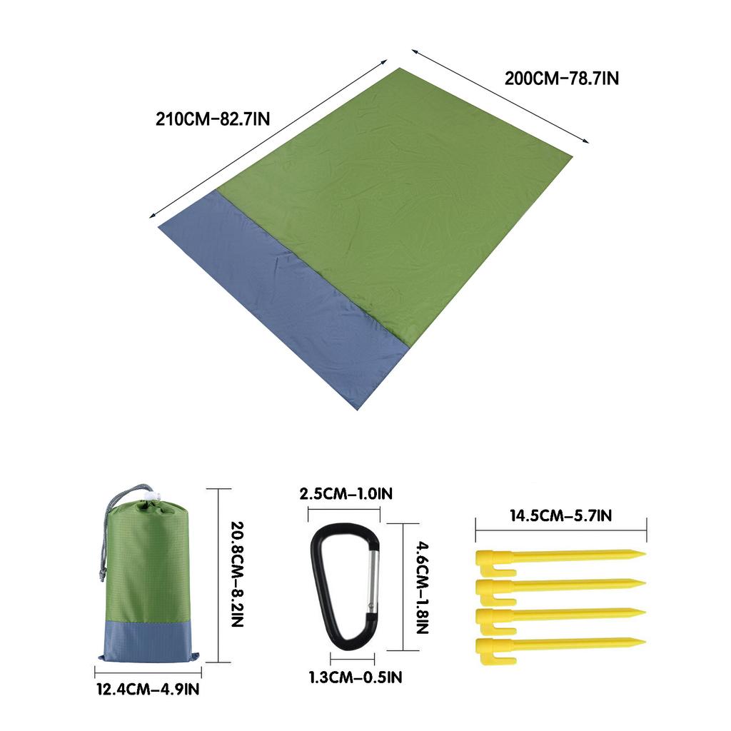 Пляжное одеяло, одеяло для пикника на открытом воздухе, большой водонепроницаемый пляжный коврик без песка
