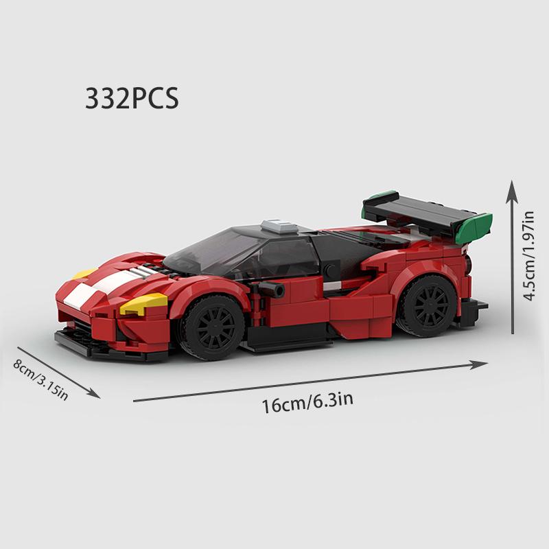 MOC Racing Sports Car Vehicle City Speed Champion Racer Technique Building Blocks Brick Set Supercar Kids Toys Boys Gifts NSX