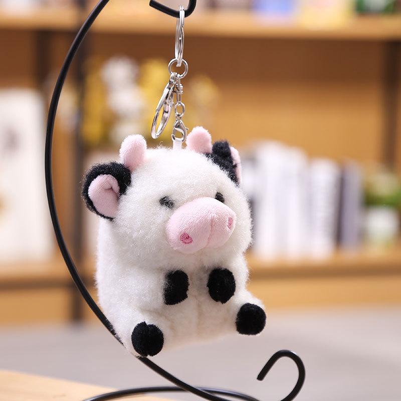 12CM Cow Stuffed Plush Doll Stuffed Animals Toys For Kids Baby Children Gifts Plush Pendant Keychain Boys Children Birthday Gift