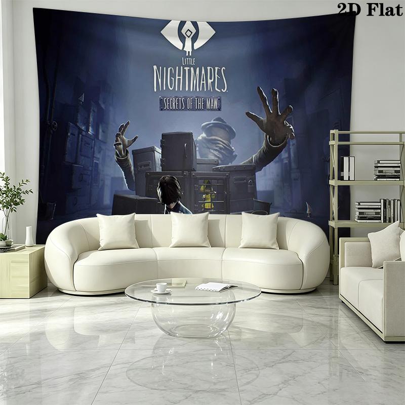 Little Nightmares Wall Tapestry Aesthetic Wall Hanging Printed Fabric Blanket Decorative Tapestries for Bedroom Living Room Home Decor