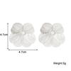 New Fashion Translucent Flower Stud Earrings for Women Acrylic Imitation Pearl Big Floral Korean Fairy Girls Lovely Ear Jewelry
