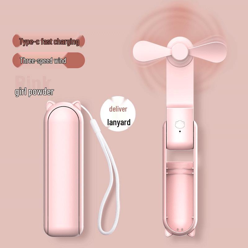 Best-Selling Multi-functional Portable Fan & Power Bank - Compact Handheld Cooling Solution and Smart Gift