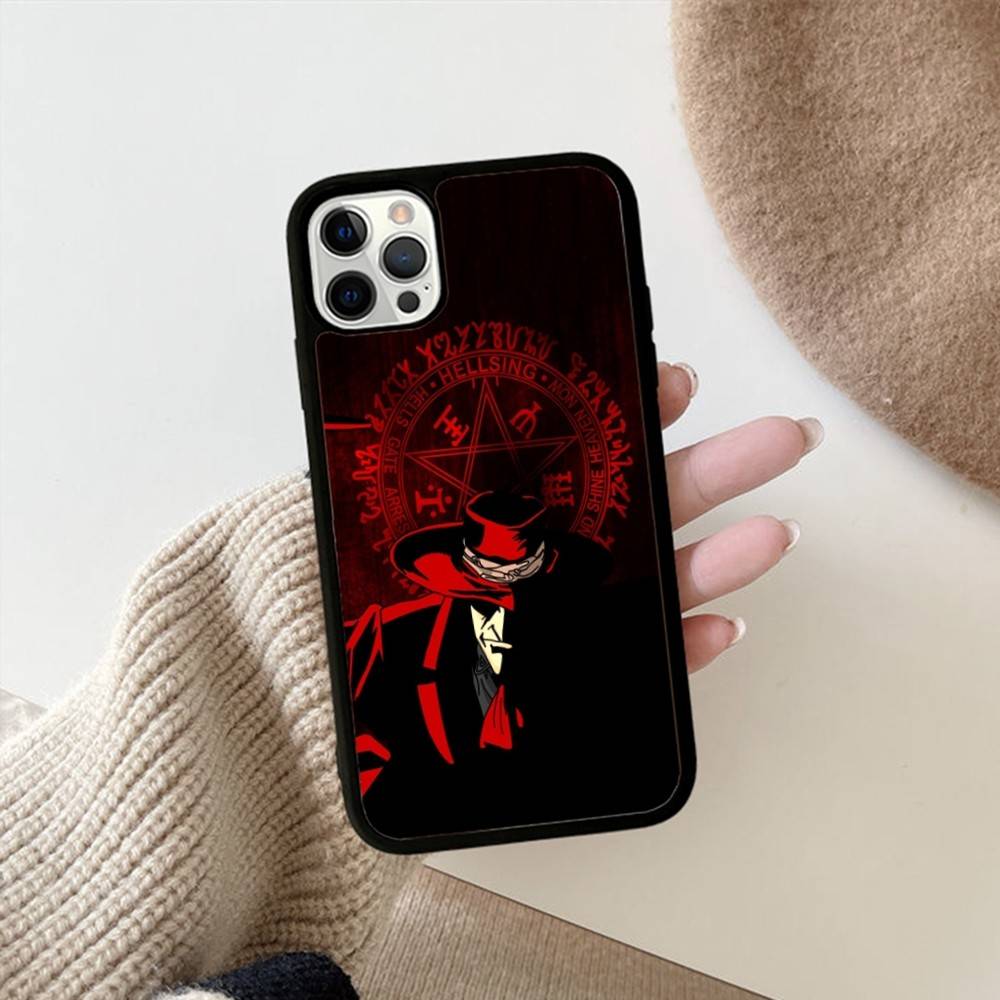 H-Hellsing Аниме Крутой Для iphone 17 Air 16 15 14 13 12 11 Pro Max ТПУ+ПК Плюс Ударопрочный Задняя Крышка Телефона