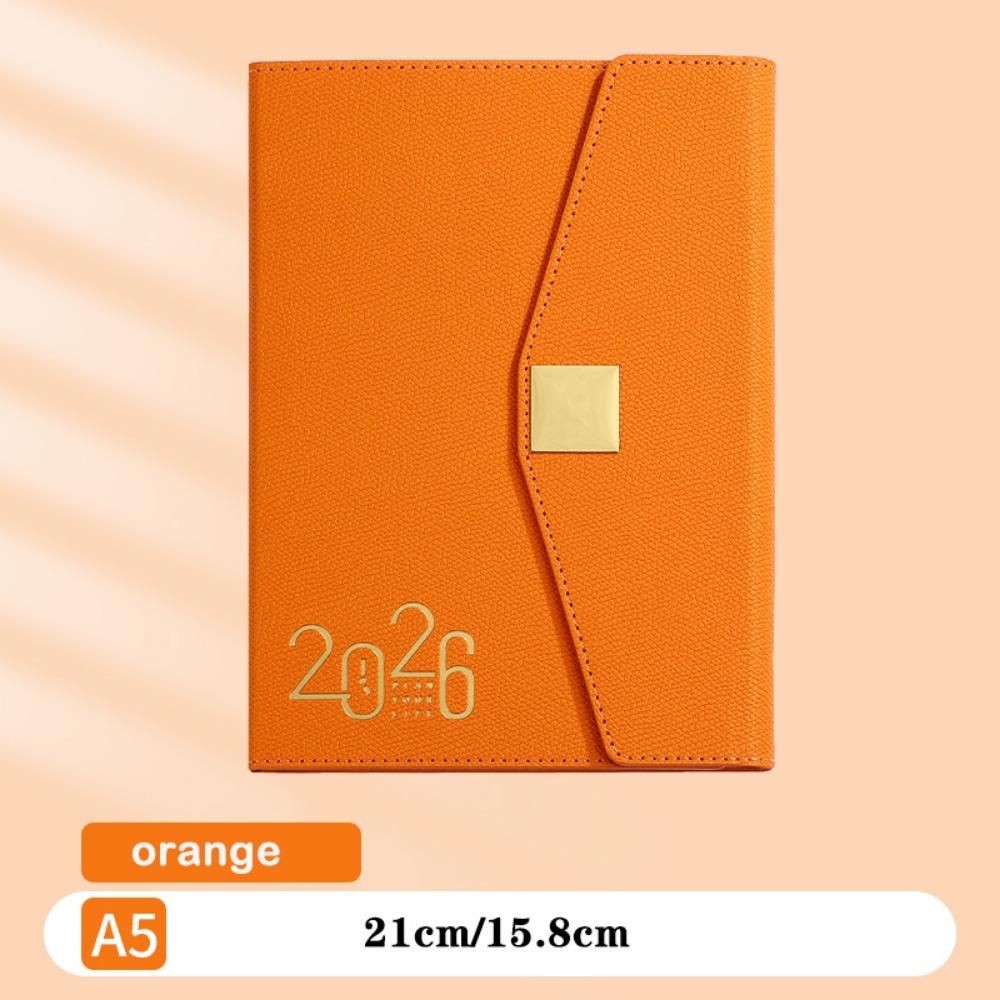 Square Buckle Planner Notebook A5 English Notebook NEW Schedule Book  Daily Plan Time Organizer