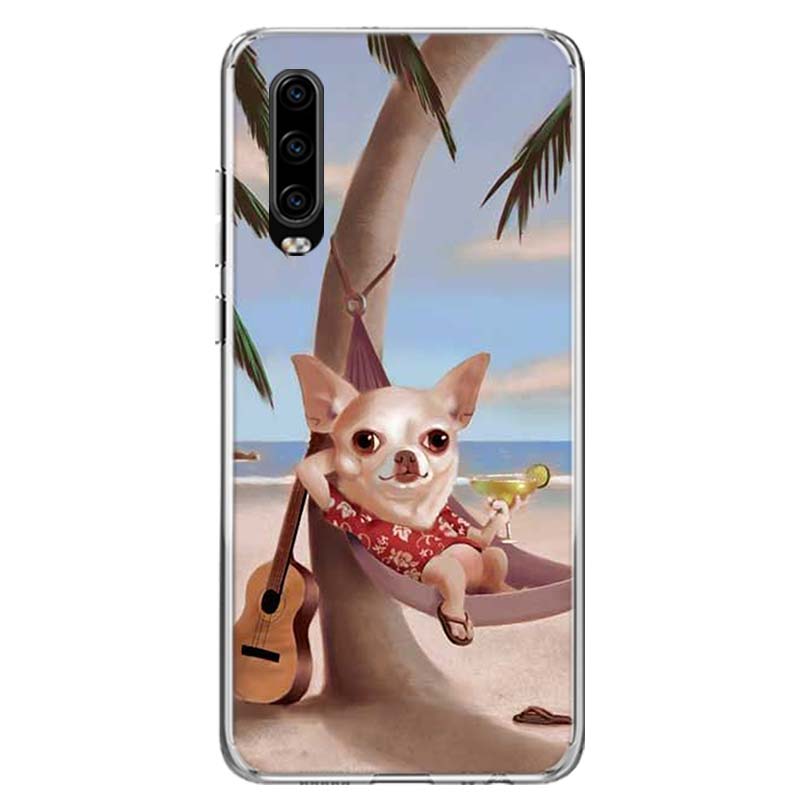 Чехол для телефона с чашкой чихуахуа и собаками для Huawei P30 P20 P10 P40 P50 Pro Mate 20 40 30 10 Lite, популярные Fundas Art Gift