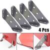 Protector Corner Brackets 2mm 4PCS Electroplating Process Furniture Corner Multifunction Right Angle Corner Stand
