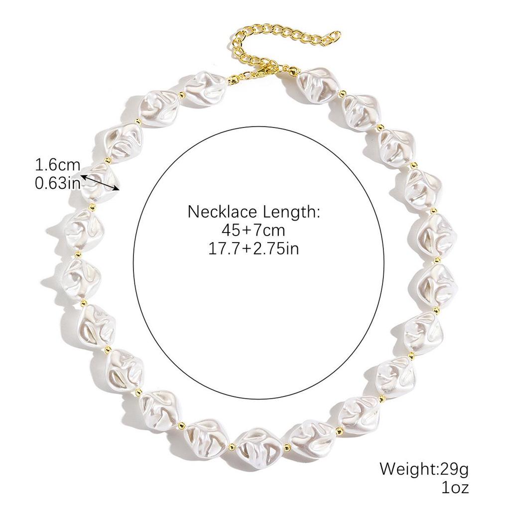 Elegant Y-Shaped Pearl Necklace - Light Luxury, Long Design