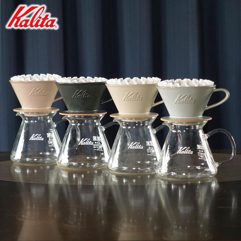 Kalita Kalita Coffee Dripper Mino Ware High Heat Retention Ceramic For People DACHI KalitaMI 155 Sand Beige Wave Series Made In Japan Drip Utensil For