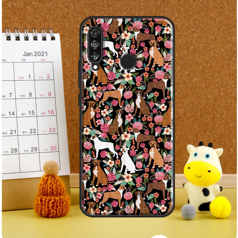 Чехол с собакой Боксер для Huawei Nova Y70 Y60 Y61 Y91 Y90 10 9 SE 5T 7i 8i 11i 11 P20 P40 Lite P30 Pro