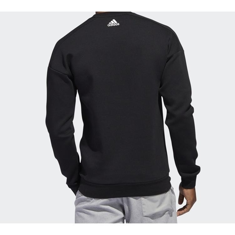 adidas Толстовки Мужские Черные С Круглым Вырезом Умеренные Обычные FU6222
