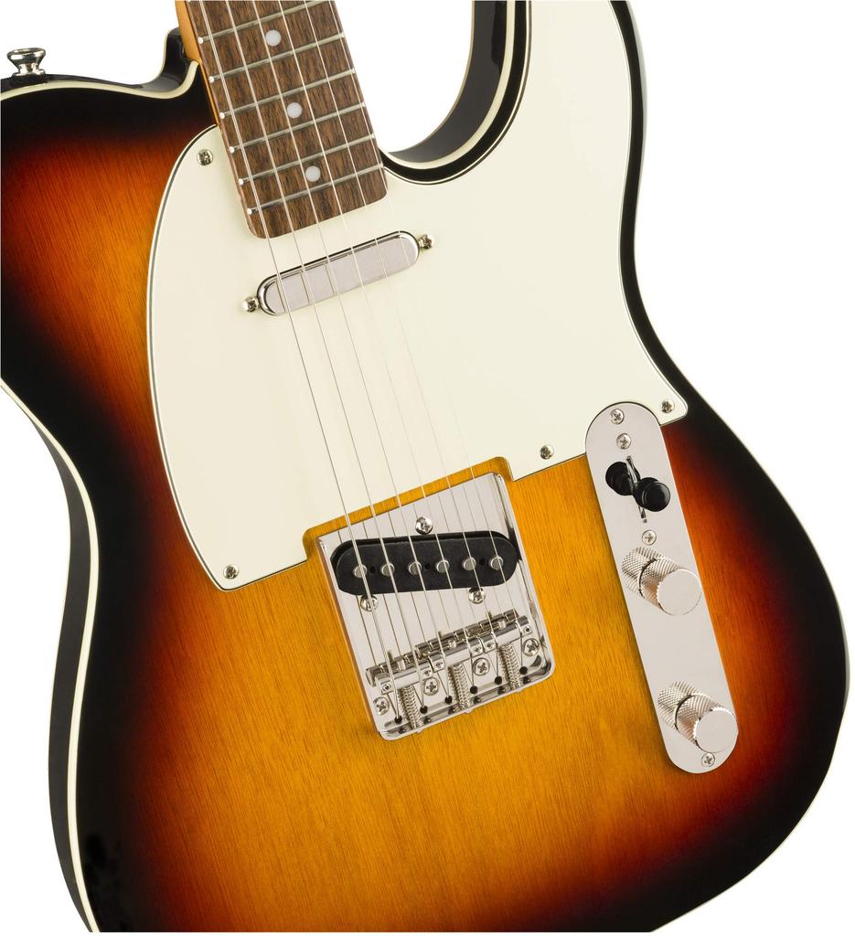 Squier by Fender Electric Guitar Classic Vibe 60s Custom Sunburst with Soft Case Telecaster®, 3-Tone