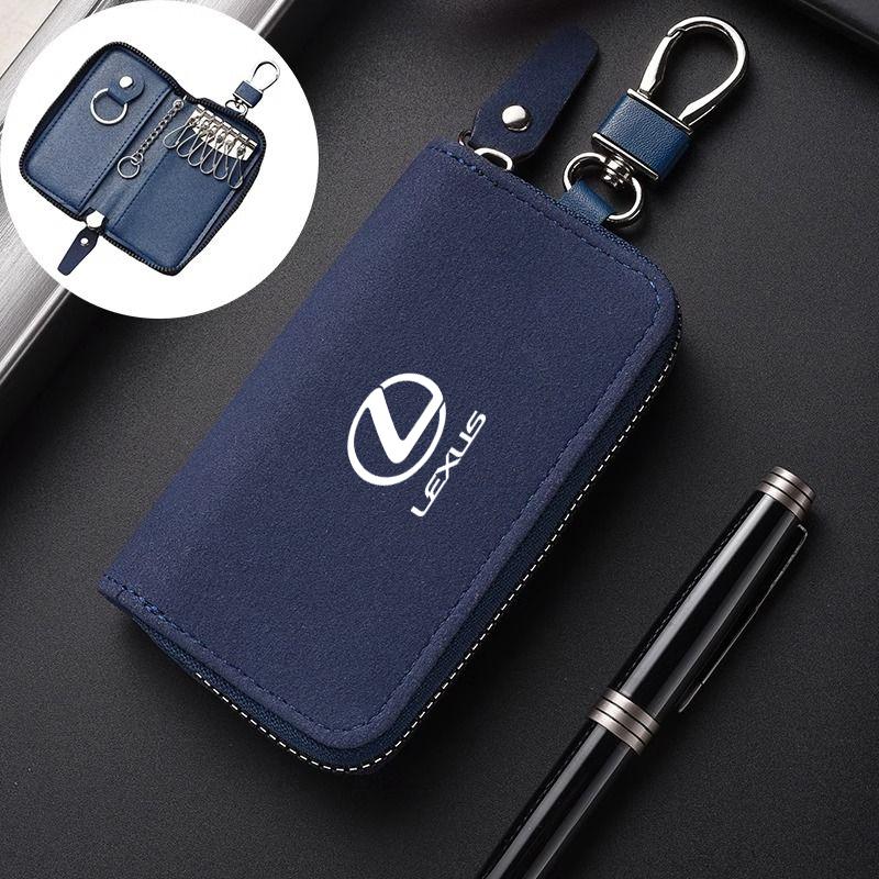Leather Car Key Bag Cover Case Coin Wallet for Lexus RX330 IS250 Ct200h ES300h RX350 IS300h NX300h GS300 ES350 Auto Accessories