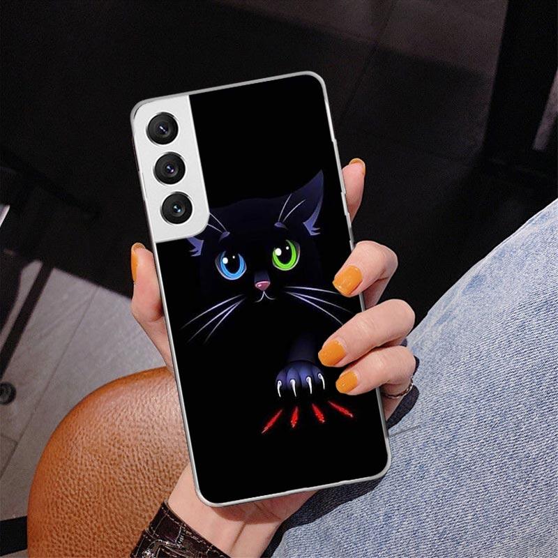 Cat Footprint Funny Paw Cute Phone Case For Samsung Galaxy S24 S25 Edge S26 Ultra S23 S22 S21 Plus S20 FE + Personalized Print C