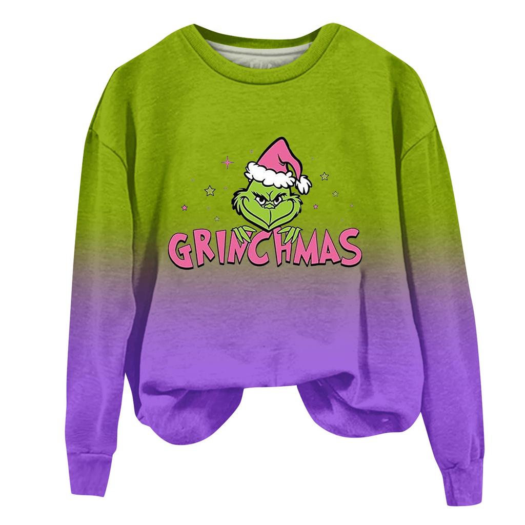 Women's Fashion Casual Long Sleeve Pullover Hooded Halloween Printed Sweatshirt