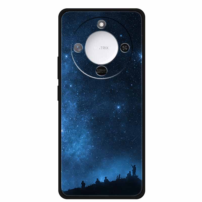 Чехол для Honor X70 5G Минималистичный Техно Стиль ТПУ Силиконовые Чехлы для Телефона для HonorX70 MTN-AN00 Свежие Цветы Бампер Крутой Мягкий fundas