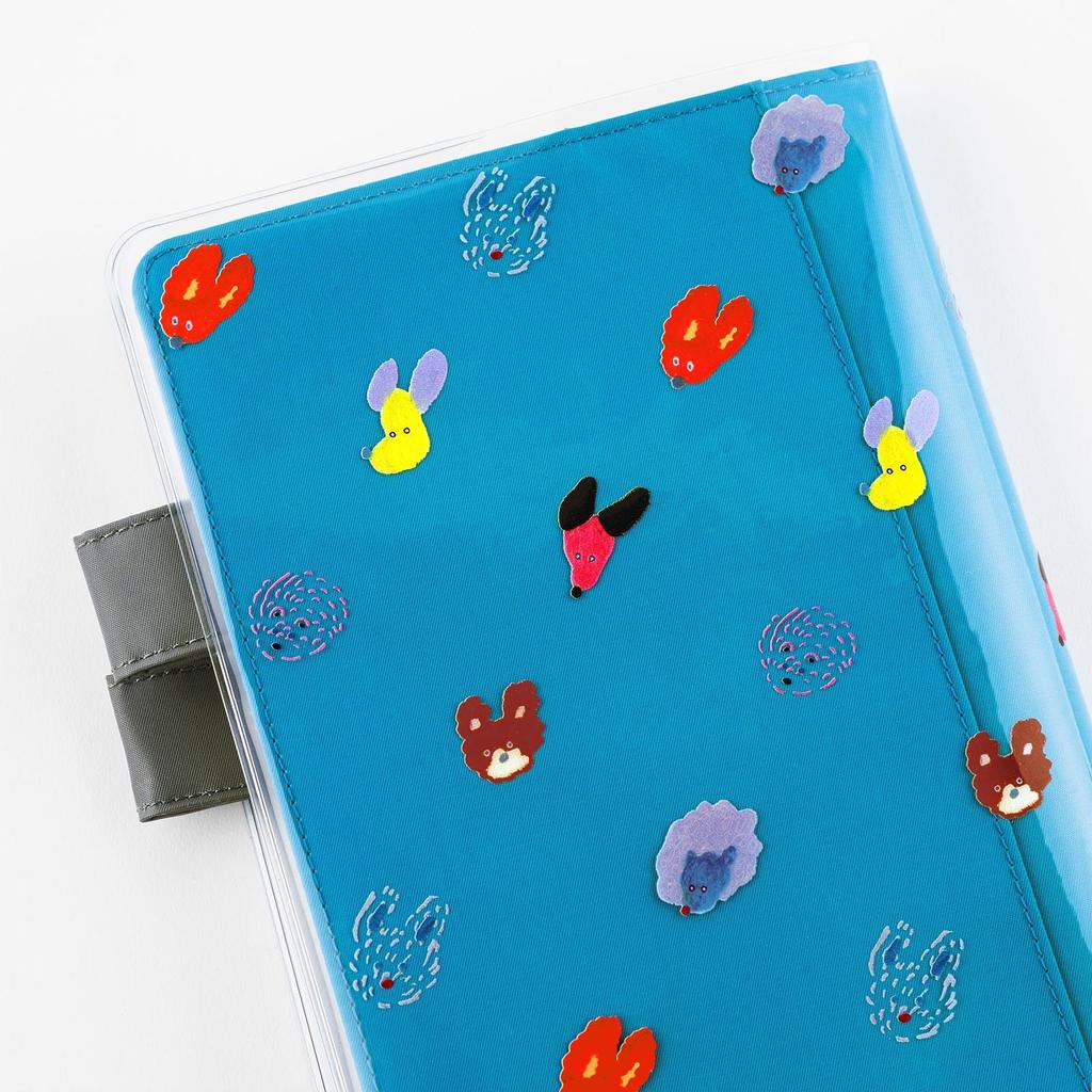 Hobonichi Techo by Keiko Shibata for Cousin Size / Cover-on-Cover "Wind-Fluttering Dog's Ears"