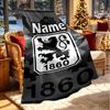 Custom Name Personalized 1860 Munchen football club Print Blanket, Home Decor, Bedroom, Sofa, Camping, Couch, Gifts for Birthday ChristmasEnthusiasts
