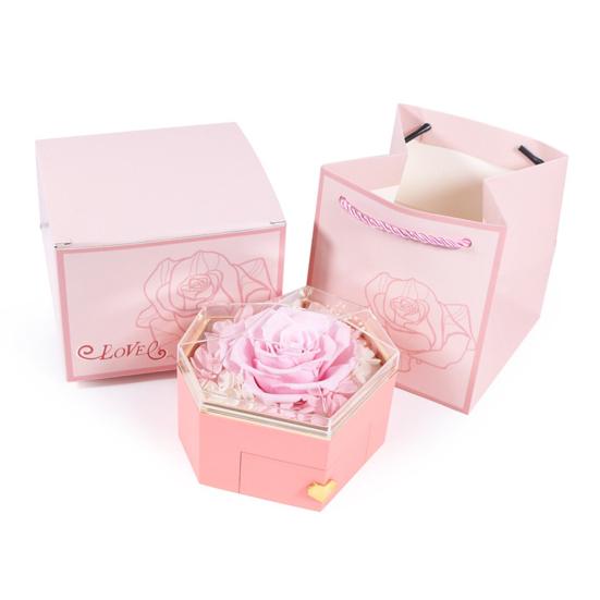 Консервированная шкатулка для колец с розами, шкатулка для украшений в форме сердца, консервированная шкатулка для ожерелий с цветами и скрытым ящиком, подарок на ее день рождения, годовщину, предложение