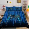 Комплект постельного белья с рисунком игрового контроллера 3D, игровая консоль, напечатанный пуховый пододеяльник с наволочкой, односпальная двуспальная кровать для подростков, полноразмерное украшение для дома