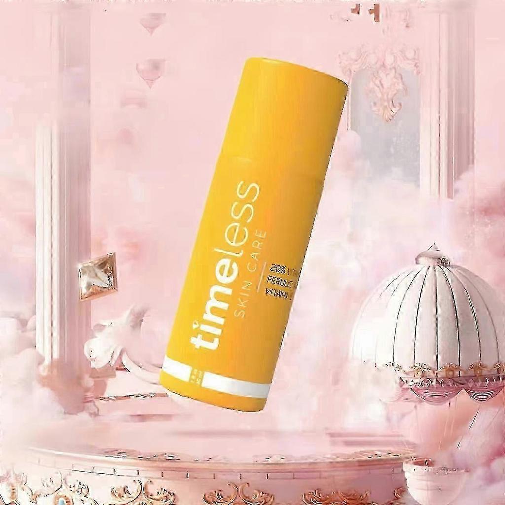 2025 Timeless 20% Vitamin C with E and Ferulic Acid Serum for Youthful Skin In a 30ml Bottle, UK Favourite