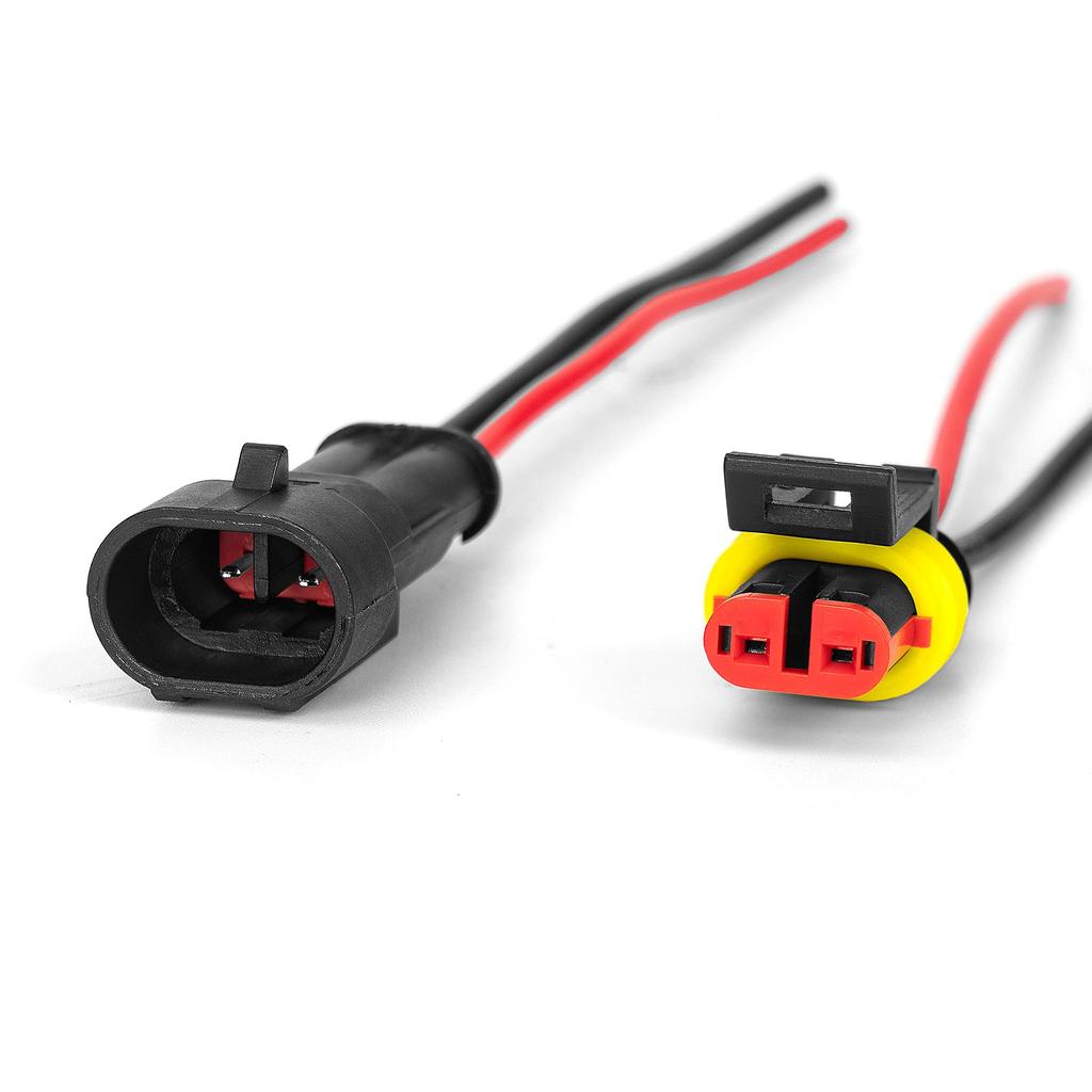 10pcs/5sets 2 Pin Way Connector Waterproof Connectors Male & Female Way 16 AWG Wire For Car Truck Boat Electrical Connector