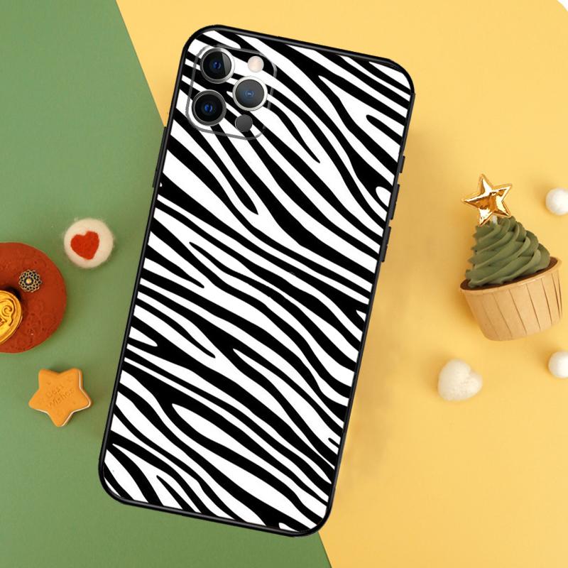 Zebra Stripe Print Phone Case For iPhone 17 16 14 13 12 11 15 Pro Max 12 13 Mini 16E 17 Air Shockproof Cover