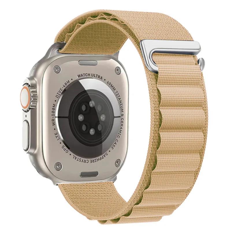 Ремешок Alpine Loop для Apple Watch Ultra 3 Ремешок 49 мм 11 10 9 8 7 46 мм 42 мм 45 мм 41 мм Нейлоновый Спортивный Браслет iWatch 6 5 SE 44 мм Ремень