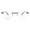 Rimless Square Grey SmaRtbuy Collection Kendra Rt 0038 C18 Fashion Unisex Eyeglasses