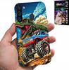 Etui Do Samsung Galaxy A21 -Dinozaur W Monstertrucku Wzory Dla Dzieci