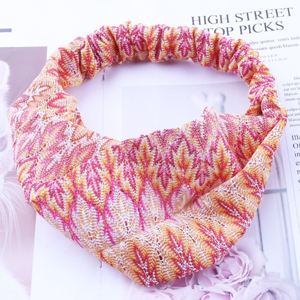 Модные широкие повязки на голову в этническом стиле, тонкие повязки, дышащие, эластичные головные уборы, аксессуары для волос