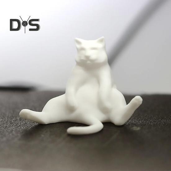 Ленивый толстый кот, украшение, 3D-печать, реалистичный дизайн, фигурка кота из PLA, реалистичная статуя животного, украшение для котенка