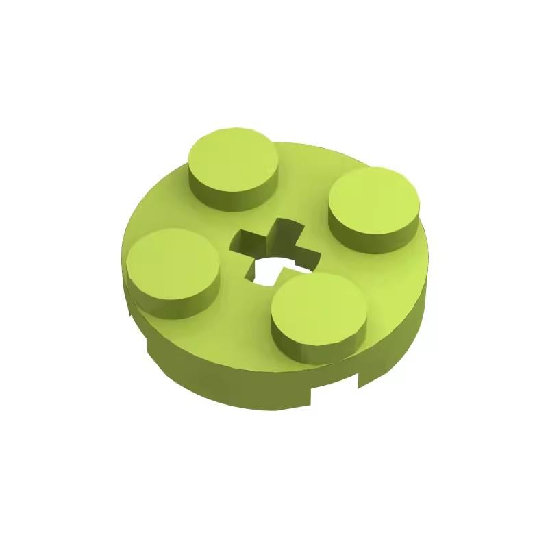 100 шт. Конструктор DIY, размер совместим с 2x2 круглым блоком 4032, пластиковые игрушки для детей