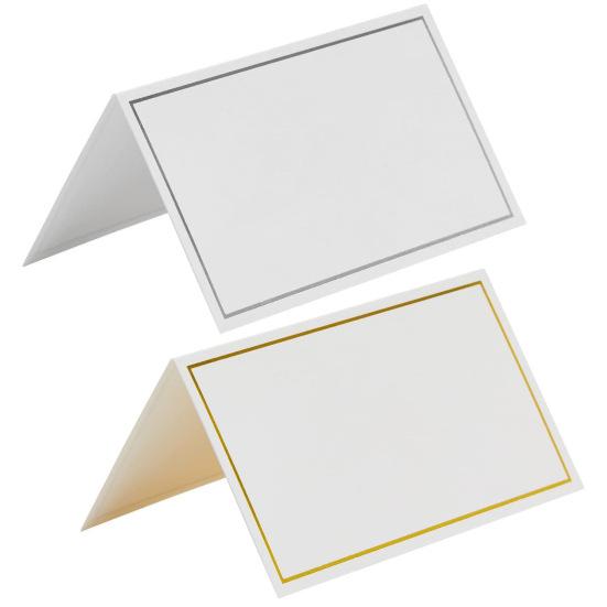 60 шт. Золотая фольга с рамкой для рассадки гостей, свадебные званые ужины, вечеринки, карточки для стола, палатка