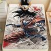 Goku Daily Rest Printed Blanket, Convenient Flannel Blanket for Travel, Picnic, Bed, Sofa and Chair Layout.-TING